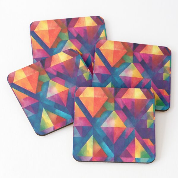 Item preview, Rainbow Rhombuses pattern! designed and sold by Giulivo Store Graphic.
