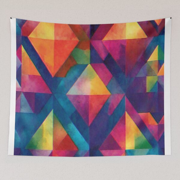 Item preview, Rainbow Rhombuses pattern! designed and sold by Giulivo Store Graphic.
