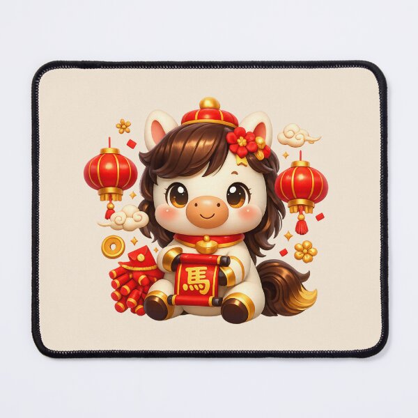Item preview, Year of the Horse | Cute Chinese New Year Zodiac Art designed and sold by Moons Studio.