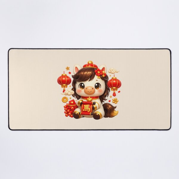 Item preview, Year of the Horse | Cute Chinese New Year Zodiac Art designed and sold by Moons Studio.