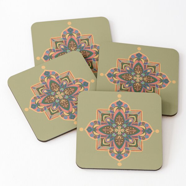 Item preview, Mandala - Peachy designed and sold by Lynne Goodman Design.