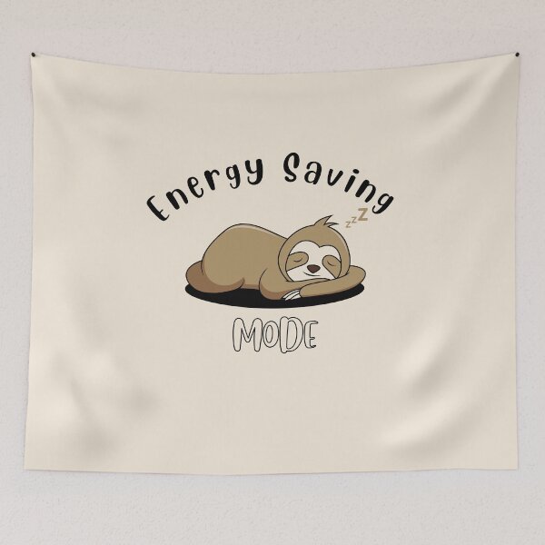 Item preview, Energy Saving Mode – Low Energy Minimalist Humor designed and sold by ChameraDesign.