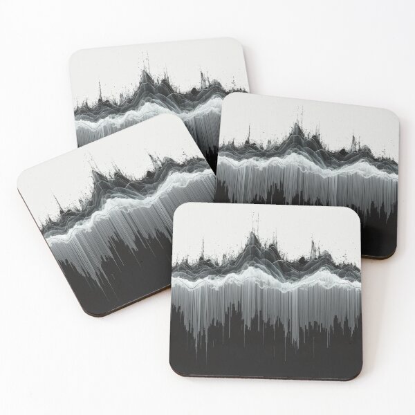 Item preview, Digital Frequency Glitch - Monochrome Sound Wave designed and sold by B-Russ-Stuff.