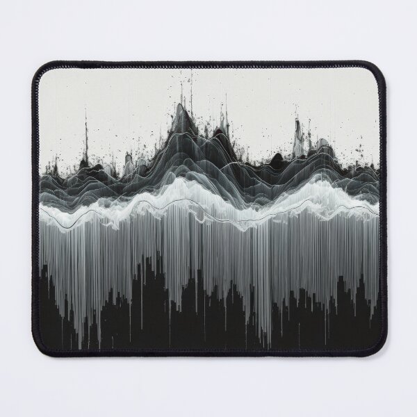 Item preview, Digital Frequency Glitch - Monochrome Sound Wave designed and sold by B-Russ-Stuff.