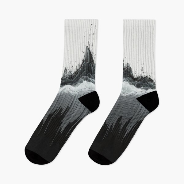 Item preview, Digital Frequency Glitch - Monochrome Sound Wave designed and sold by B-Russ-Stuff.