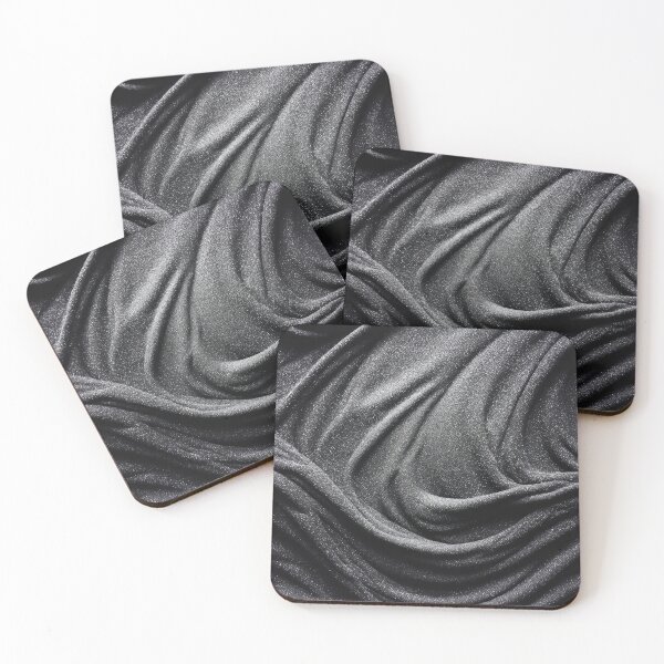 Item preview, Black Velvet Waves – Dark Fabric Texture designed and sold by B-Russ-Stuff.