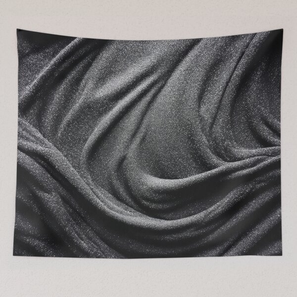 Item preview, Black Velvet Waves – Dark Fabric Texture designed and sold by B-Russ-Stuff.