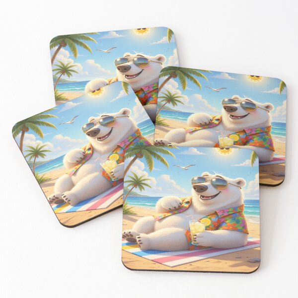 Item preview, POLAR BEAR AT BEACH designed and sold by LZ-GO.
