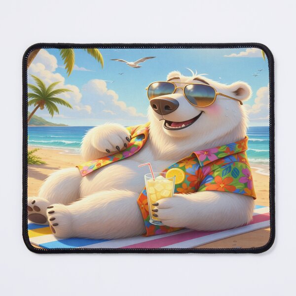Item preview, POLAR BEAR AT BEACH designed and sold by LZ-GO.