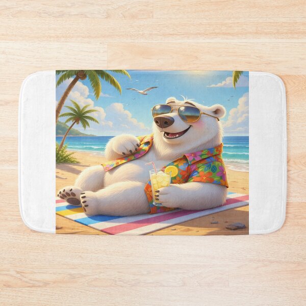 Item preview, POLAR BEAR AT BEACH designed and sold by LZ-GO.