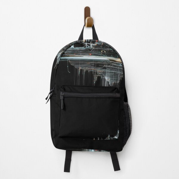 Item preview, Cyberpunk Glitch City – Neon Wireframe Art designed and sold by B-Russ-Stuff.