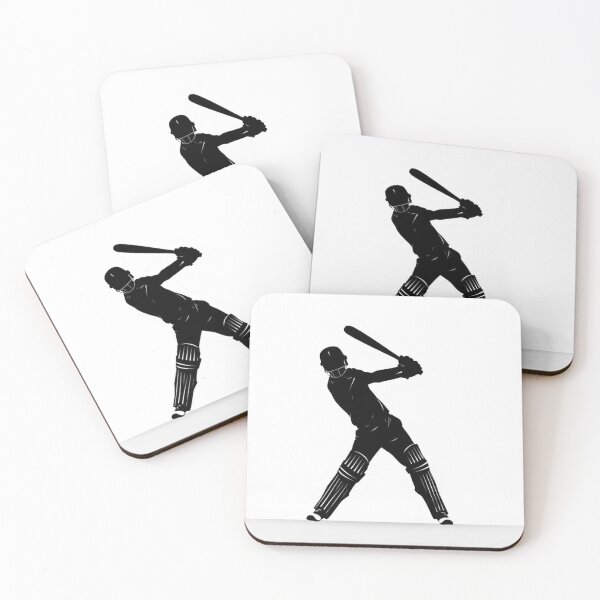 Item preview, Cricket Batsman Silhouette - Dynamic Player Pose designed and sold by EllDAV777.