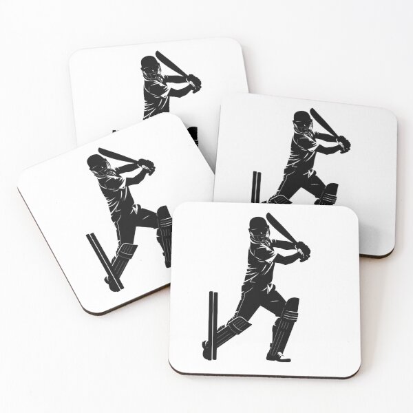 Item preview, Cricket Batsman Silhouette at Wickets designed and sold by EllDAV777.