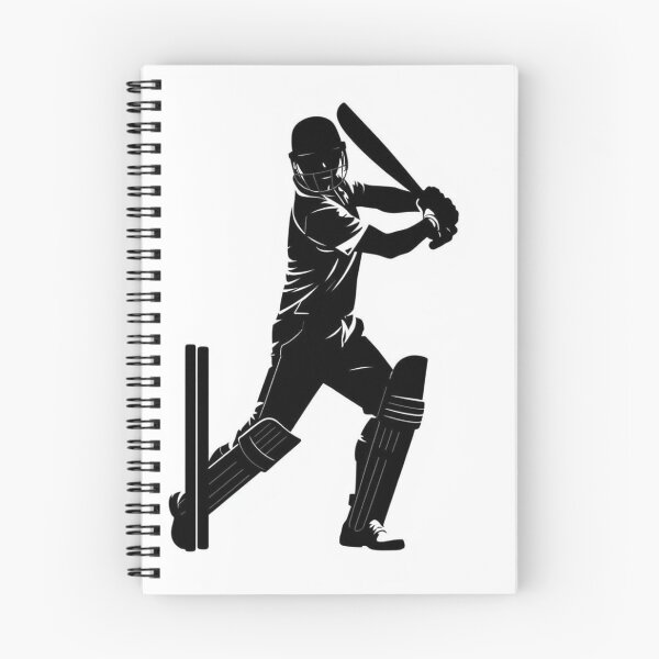 Item preview, Cricket Batsman Silhouette at Wickets designed and sold by EllDAV777.