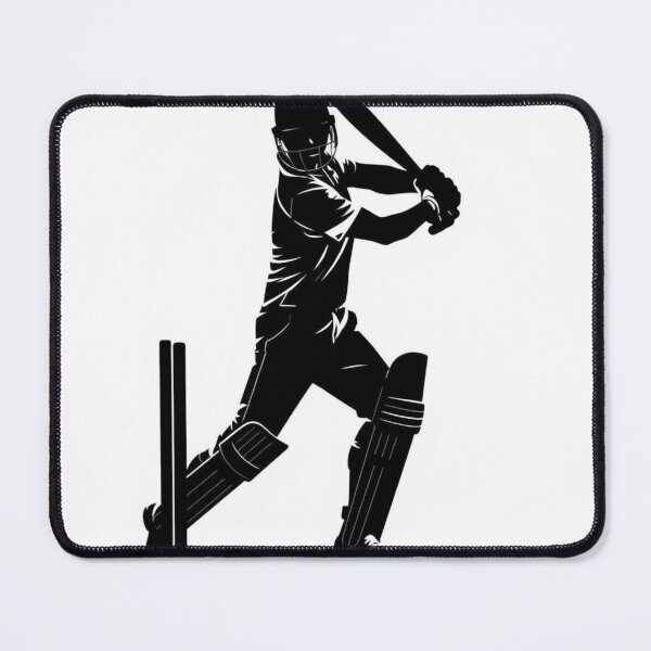 Item preview, Cricket Batsman Silhouette at Wickets designed and sold by EllDAV777.