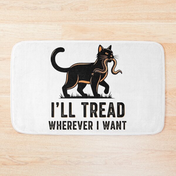 Item preview, I'll Tread Wherever I Want – Fearless Cat Vintage Logo designed and sold by Pollock.