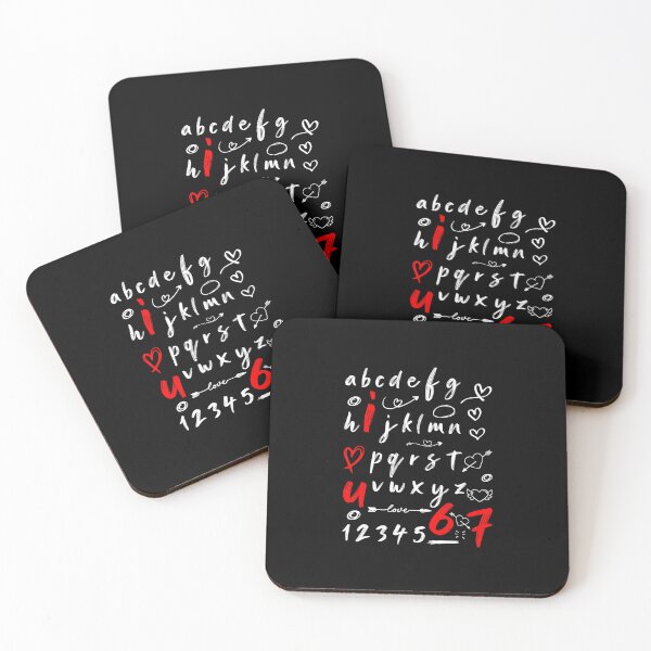 Item preview, 67 Six Seven Valentine Alphabet I Love You Heart designed and sold by gladysenglish.