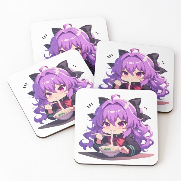 Item preview, Hiiragi Shinoa Seraph End Kawaii Ramen Purple Mood designed and sold by mildaclairmo.
