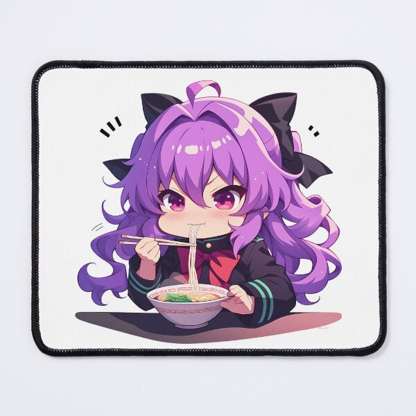 Item preview, Hiiragi Shinoa Seraph End Kawaii Ramen Purple Mood designed and sold by mildaclairmo.