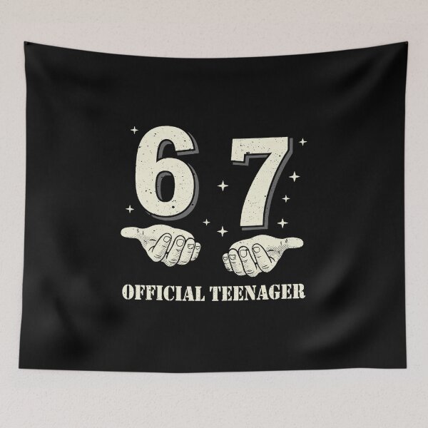 Item preview, 67 Official Teenager Funny Birthday Number designed and sold by gladysenglish.