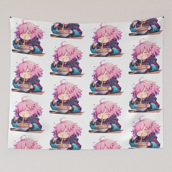 Item preview, Mash Kyrielight Fate Grand Order Chibi Ramen Pink Hair Kawaii designed and sold by mildaclairmo.