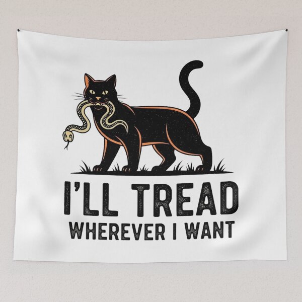 Item preview, No Fear Feline – Old School Rebel Design designed and sold by Pollock.