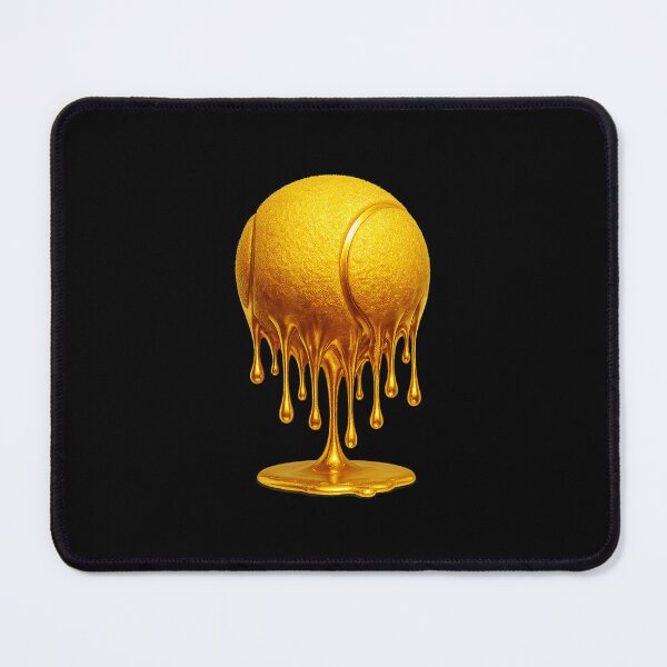 Item preview, Gold Drip Tennis Ball Luxury Sports Style designed and sold by WayTBeenkenArt.