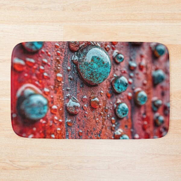 Item preview, Oxidized Tears – Teal Droplets on Red Texture designed and sold by B-Russ-Stuff.
