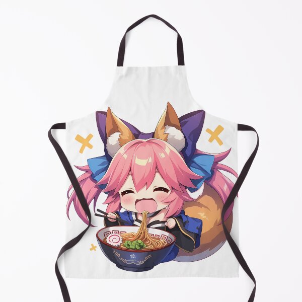 Item preview, Tamamo Mae Fate Grand Order Chibi Ramen Fox Girl Kawaii designed and sold by mildaclairmo.
