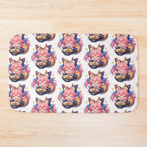 Item preview, Tamamo Mae Fate Grand Order Chibi Ramen Fox Girl Kawaii designed and sold by mildaclairmo.