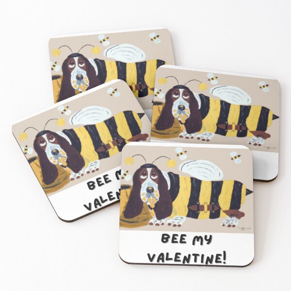 Item preview, Valentine's Day Basset Hound in bee costume designed and sold by Squirreldumplings.