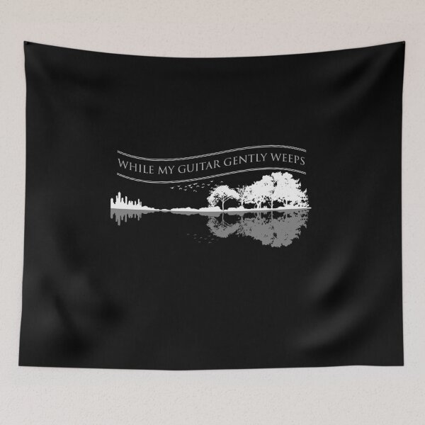 Item preview, While My Guitar Gently Weeps Landscape Design Guitar Art designed and sold by Uncer59.