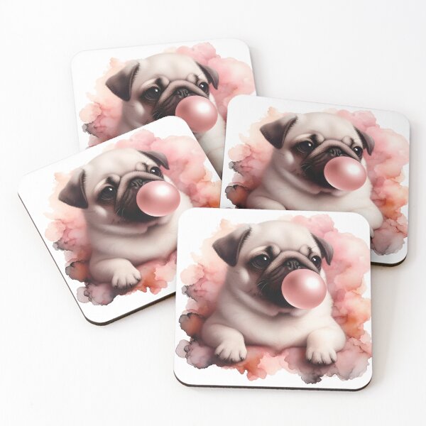 Item preview, Bubblegum Pug designed and sold by Vivien la Muse.
