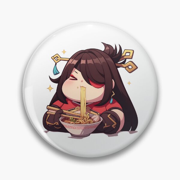 Item preview, Beidou Genshin Impact Kawaii Chibi Ramen Mood designed and sold by mildaclairmo.