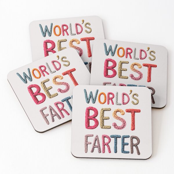 Item preview, World’s Best Farter Knitted Text designed and sold by SteadyRolling.