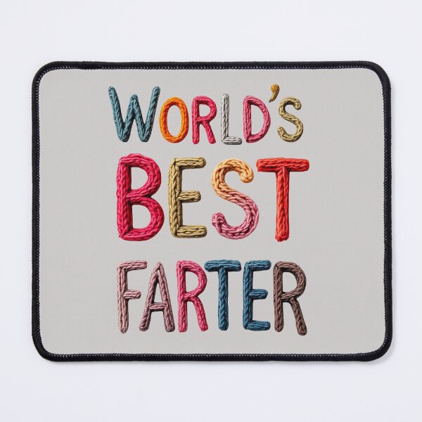 Item preview, World’s Best Farter Knitted Text designed and sold by SteadyRolling.