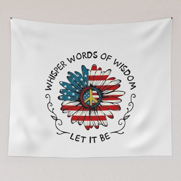 Item preview, Patriotic American Flag Peace Daisy Flower Let it be designed and sold by Uncer59.