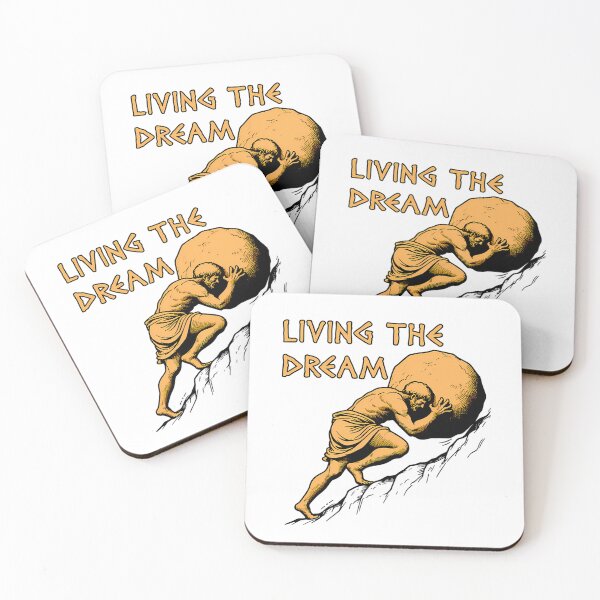 Item preview, Living The Dream - Sisyphus Greek Mythology Meme  designed and sold by AndreaLouise1.