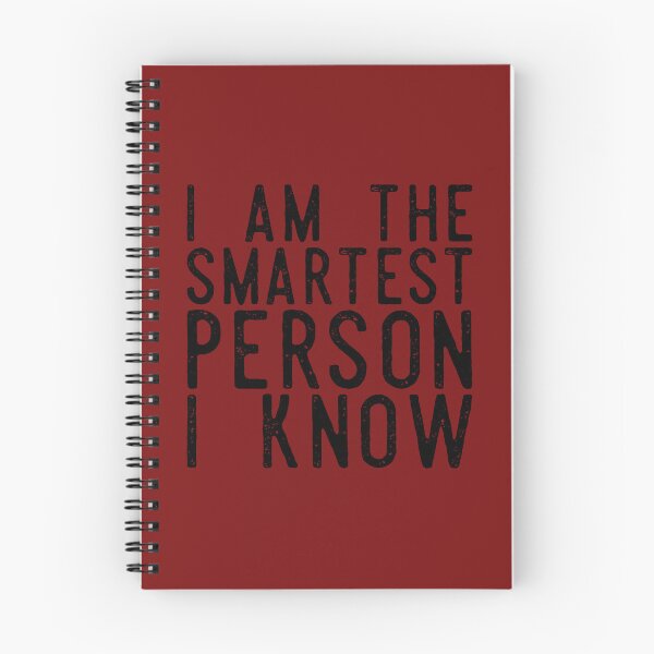 Item preview, I Am The Smartest Person I Know (Black Red) designed and sold by IKDG.