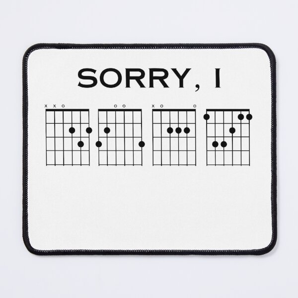 Item preview, Sorry I Wasn't Listening Guitar Chords Design designed and sold by Uncer59.