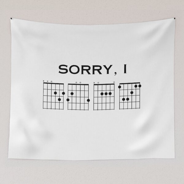 Item preview, Sorry I Wasn't Listening Guitar Chords Design designed and sold by Uncer59.