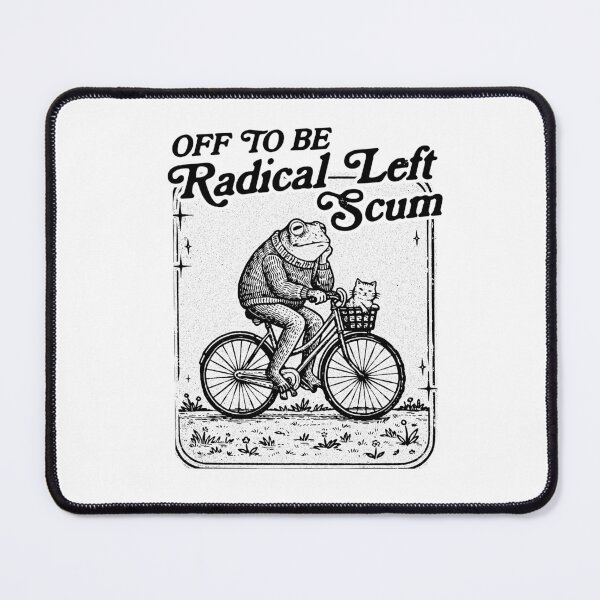 Item preview, Off To Be Radical Left Scum - Funny Frog Pro Immigration Abolish ICE Meme designed and sold by RandyHaskins.