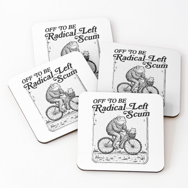 Item preview, Off To Be Radical Left Scum - Funny Frog Pro Immigration Abolish ICE Meme designed and sold by RandyHaskins.