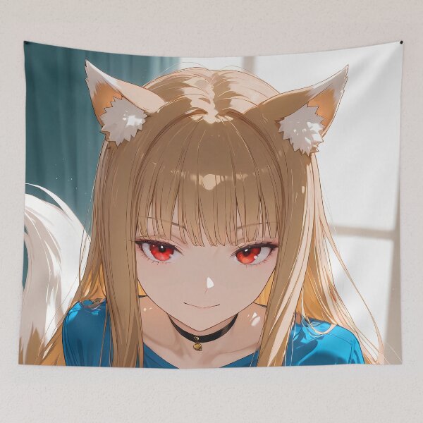 Item preview, Holo Spice Wolf Sunlit Room Portrait designed and sold by PMartistStudio.