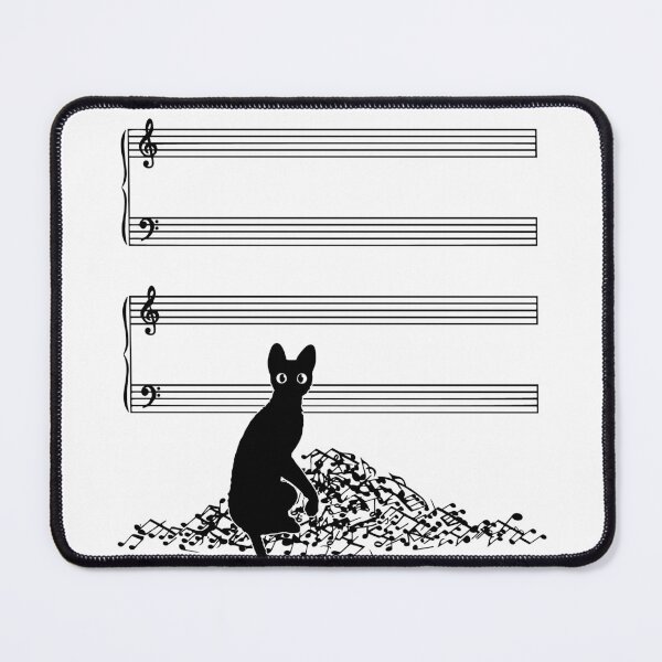 Item preview, The Sound of Silence Musical Cat Design designed and sold by Uncer59.