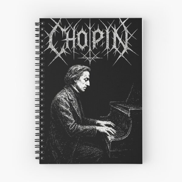 Item preview, Frédéric Chopin Dark Classical Metal Logo designed and sold by Mortisigil.