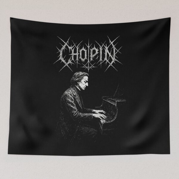 Item preview, Frédéric Chopin Dark Classical Metal Logo designed and sold by Mortisigil.
