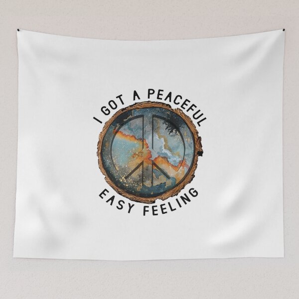 Item preview, I Got a Peaceful Easy Feeling Wood Slice Art designed and sold by Uncer59.