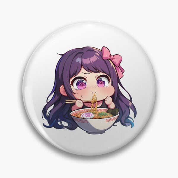 Item preview, Ai Hoshino Oshi No Ko Kawaii Ramen Chibi Waifu designed and sold by mildaclairmo.