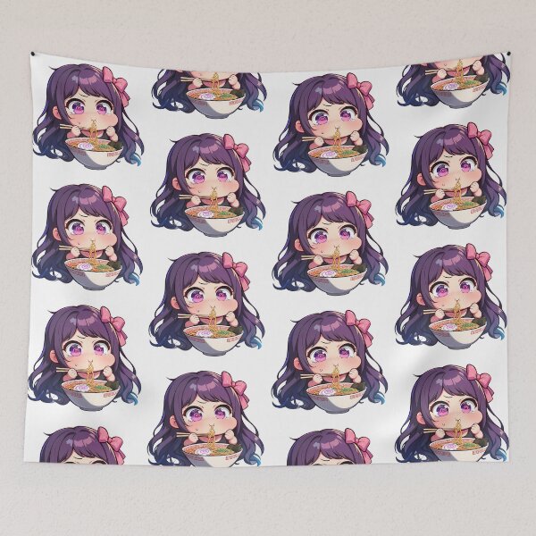 Item preview, Ai Hoshino Oshi No Ko Kawaii Ramen Chibi Waifu designed and sold by mildaclairmo.